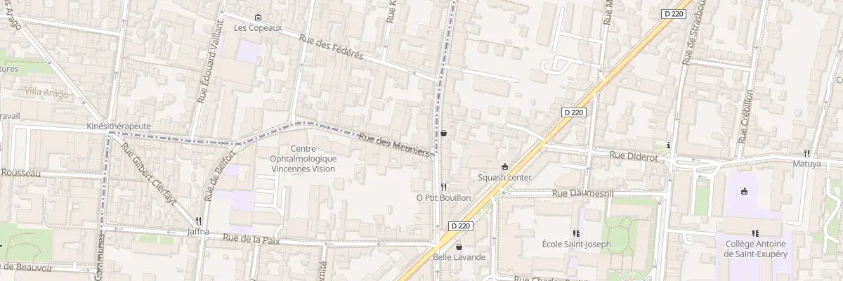 Plan du 148 Rue de Vincennes à Montreuil