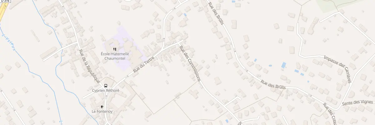 Plan du 6 Rue des Commissions à Chaumontel