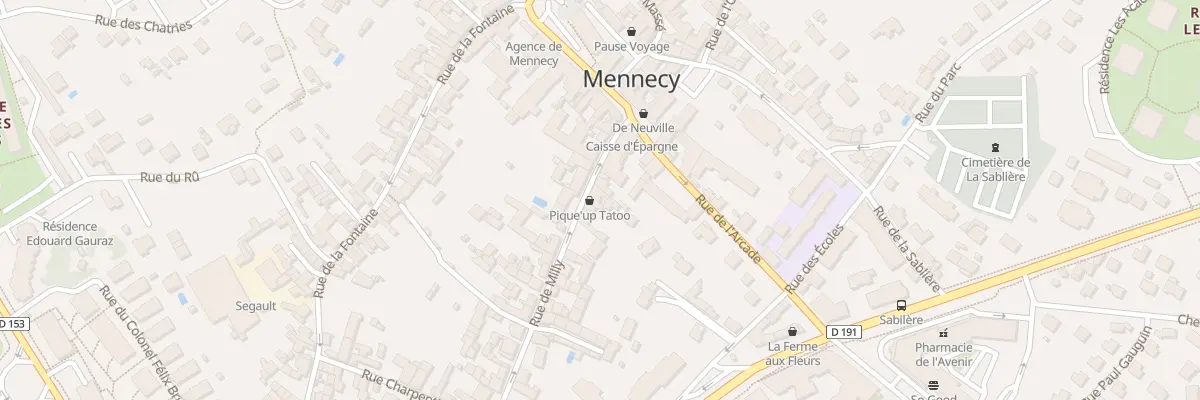 Plan du 7 Rue de Milly à Mennecy