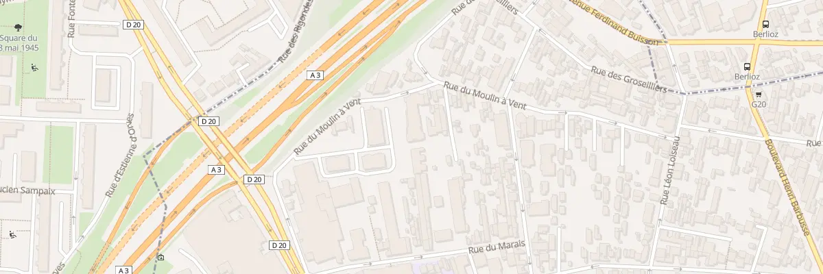 Plan du 50 Rue du Moulin a Vent à Montreuil