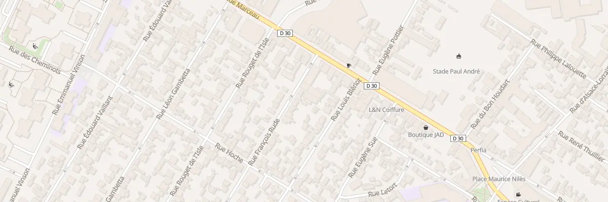 Plan du 13 Rue Francois Rude à Drancy
