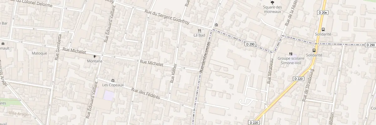 Plan du 6 Rue Michelet à Montreuil