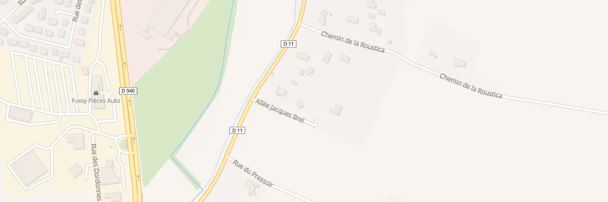 Plan du 3 All Jacques Brel à Fussy