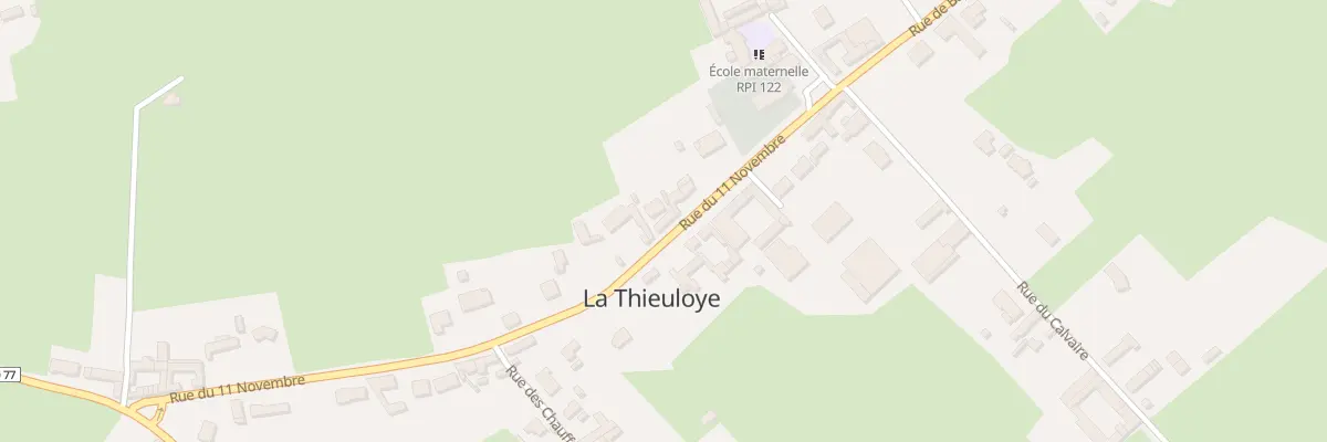 Plan du 14 Rue du Onze Novembre à La Thieuloye