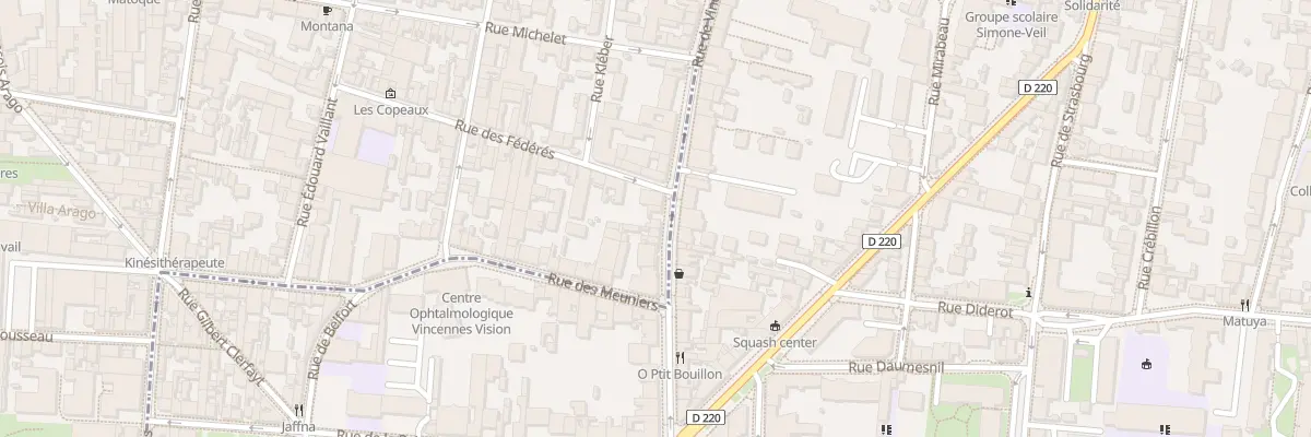 Plan du 140 Rue de Vincennes à Montreuil