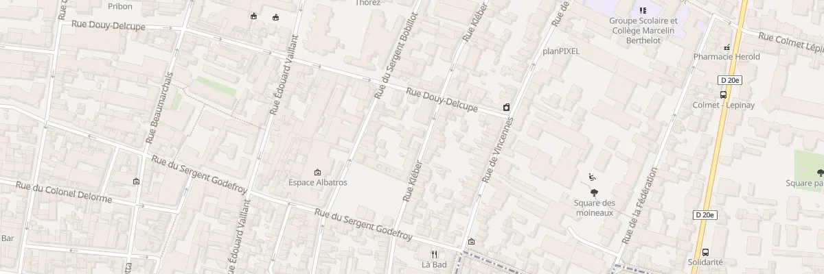 Plan du 52 Rue Kléber à Montreuil