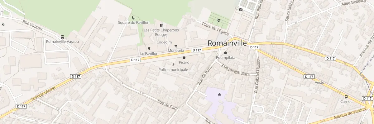 Plan du 11 Av P Vaillant Couturier à Romainville