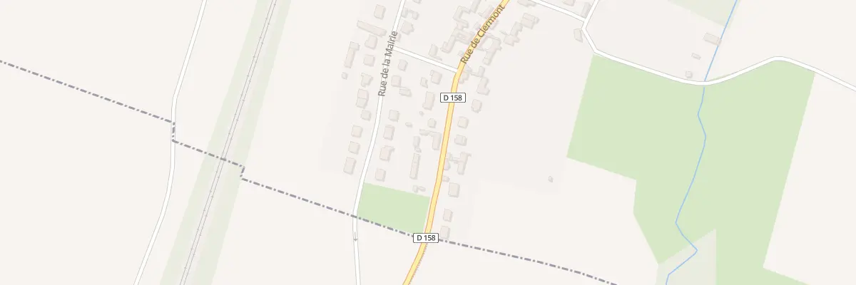 Plan du 38 Rue de Clermont à Valescourt