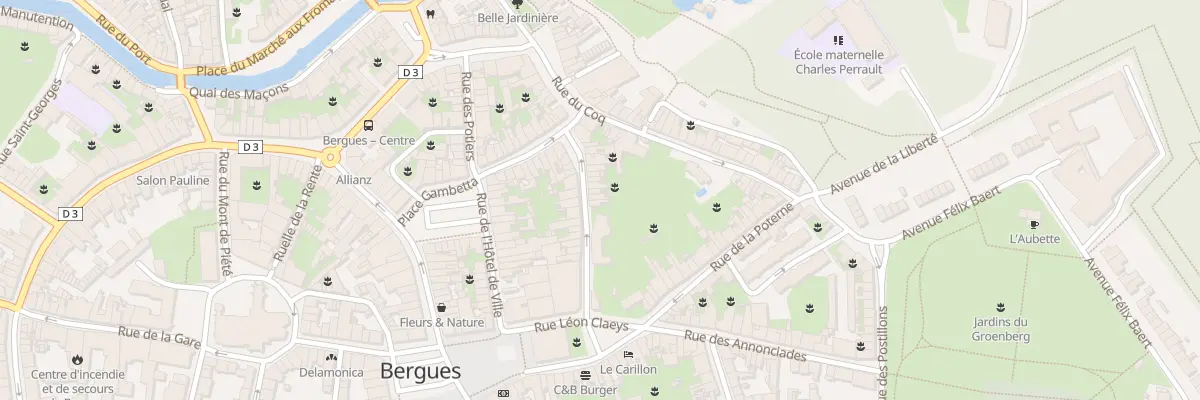 Plan du 8 Rue Jean Mermoz à Bergues
