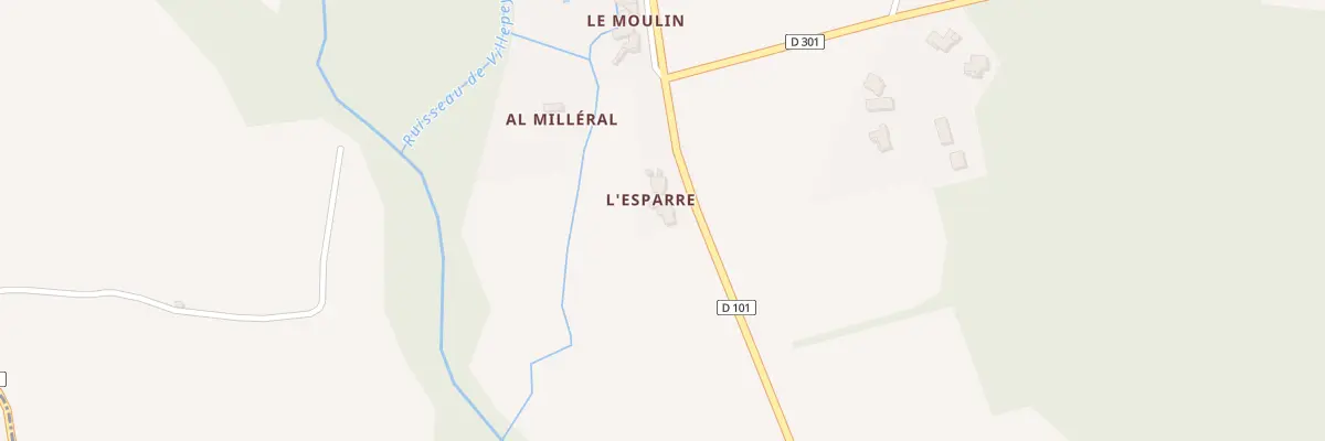Plan du 12 L’Esparre à Bouilhonnac