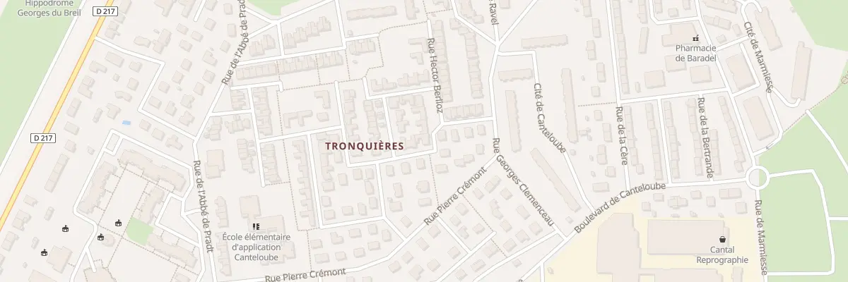 Plan du 16 Rue Hector Berlioz à Aurillac