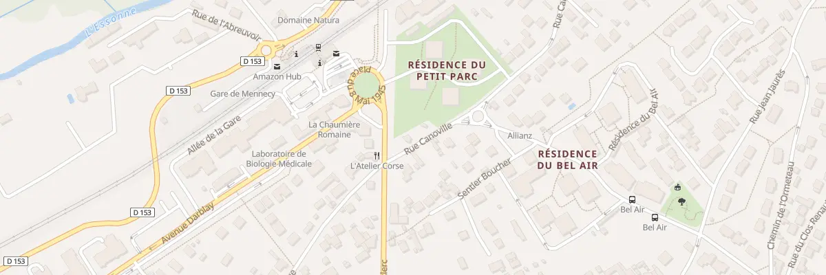 Plan du 1 Rue Canoville à Mennecy