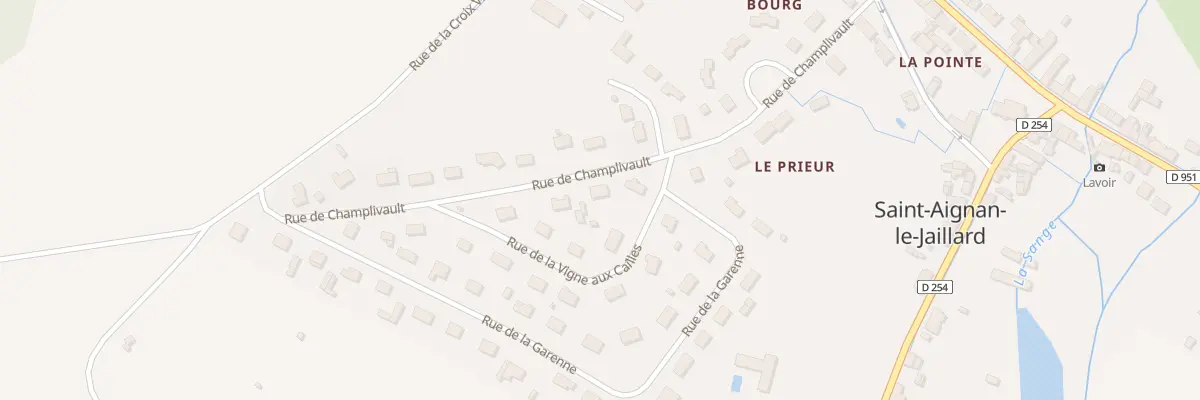Plan du 11 Rue de Champlivault à Saint-Aignan-le-Jaillard