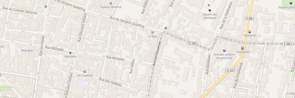 Plan du 112 Rue de Vincennes à Montreuil