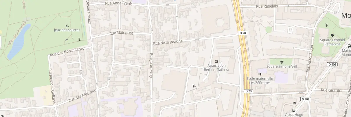 Plan du 33B Rue de la Beaune à Montreuil