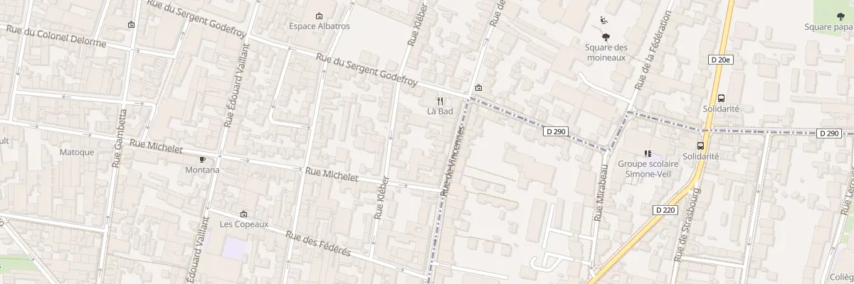 Plan du 110 Rue de Vincennes à Montreuil