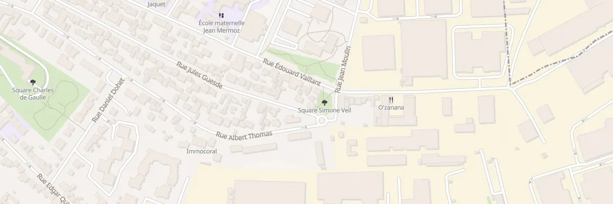 Plan du 50 Rue Edouard Vaillant au Bourget