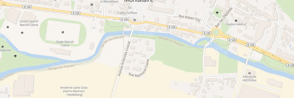 Plan du 10 Rue Raymond Coene à Montataire