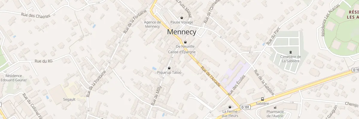 Plan du 3 Rue de Milly à Mennecy