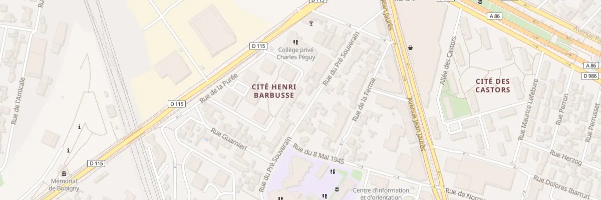 Plan du 26 Rue du Pré Souverain à Bobigny