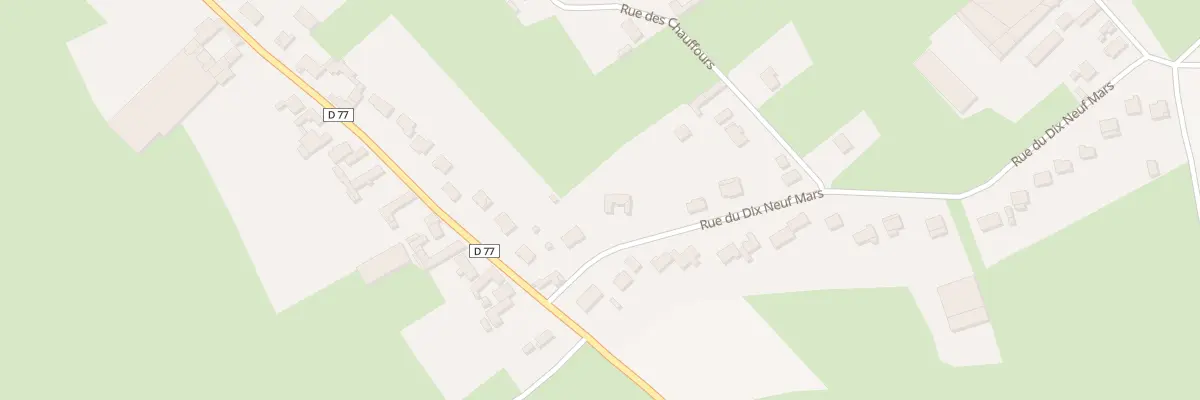 Plan du 44 Rue du Dix Neuf Mars à La Thieuloye