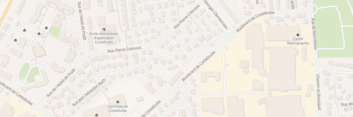 Plan du 17 Rue Jean Sébastien Bach à Aurillac