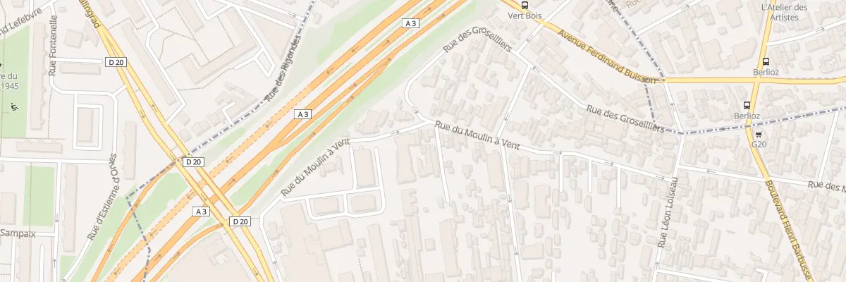 Plan du 56 Rue du Moulin a Vent à Montreuil