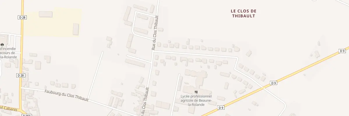 Plan du 4 Rue du Docteur Rousse à Beaune-la-Rolande
