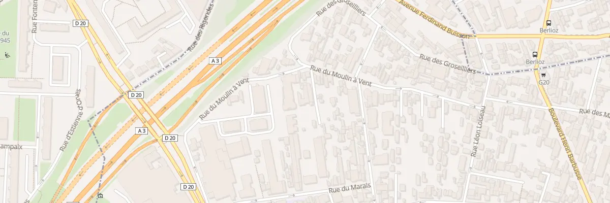 Plan du 54 Rue du Moulin a Vent à Montreuil
