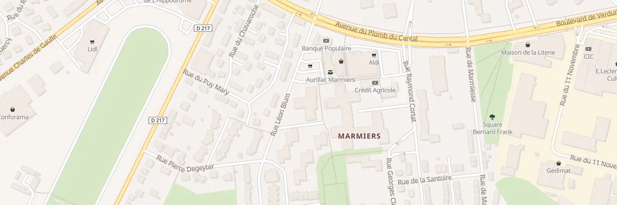 Plan du 94 Rue Léon Blum à Aurillac