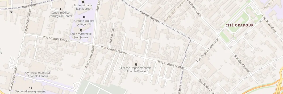 Plan du 97 Rue Anatole France à Bagnolet