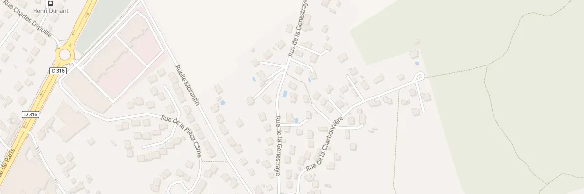 Plan du 14 Rue de la Genestraye à Chaumontel