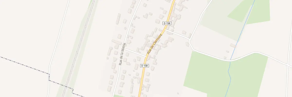 Plan du 30 Rue de Clermont à Valescourt