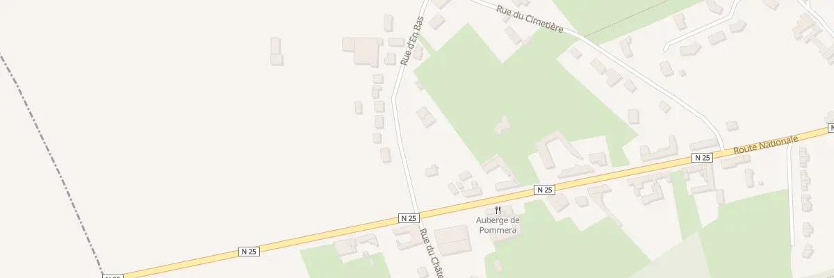 Plan du 34 Rte Nationale à Pommera