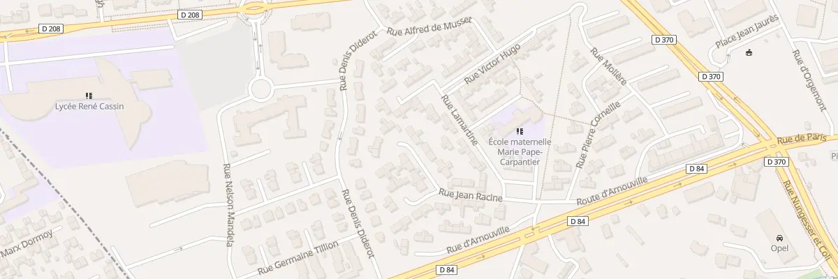 Plan du 14 Rue Jean Racine à Gonesse