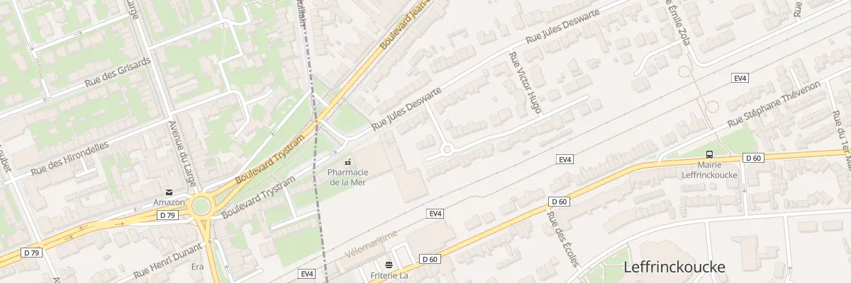 Plan du 125 Rue Maxence Vandermeersch à Leffrinckoucke