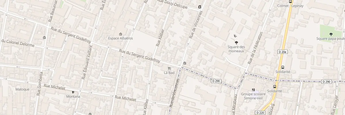 Plan du 94 Rue de Vincennes à Montreuil