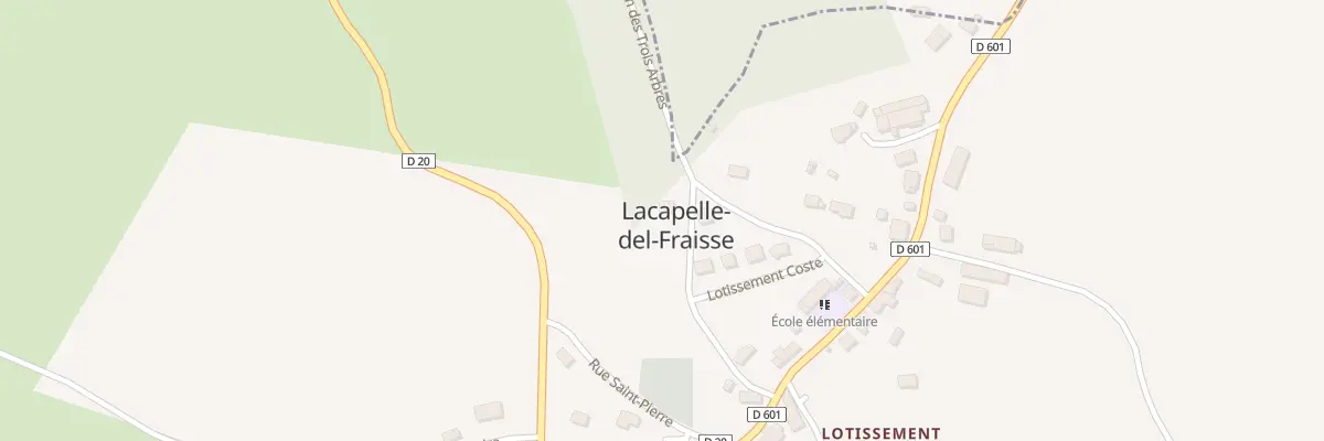 Plan du 11 Rue du Presbytère à Lacapelle-del-Fraisse