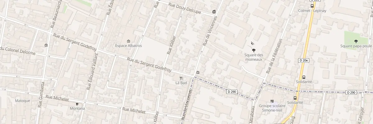 Plan du 90 Rue de Vincennes à Montreuil