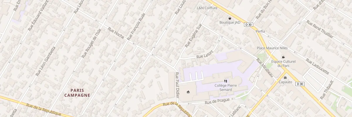 Plan du 4 Rue Hoche à Drancy