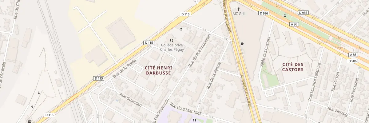Plan du 18 Rue du Pré Souverain à Bobigny