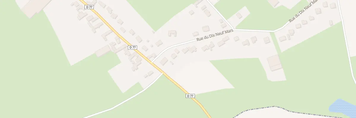 Plan du 43 Rue du Dix Neuf Mars à La Thieuloye