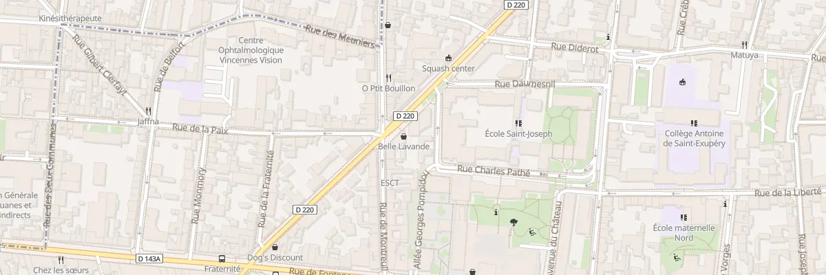 Plan du 76 Av de la République à Vincennes