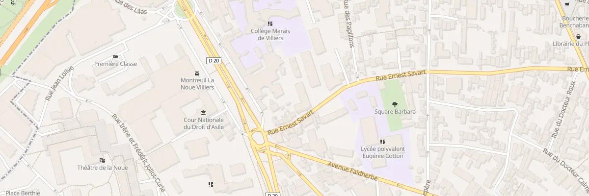Plan du 15 Rue Ernest Savart à Montreuil