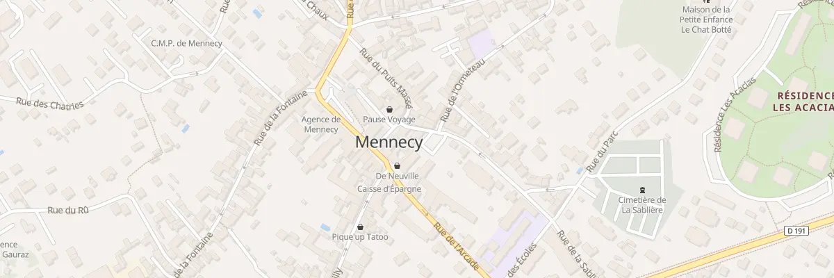 Plan du 2 Rue de la Sablière à Mennecy