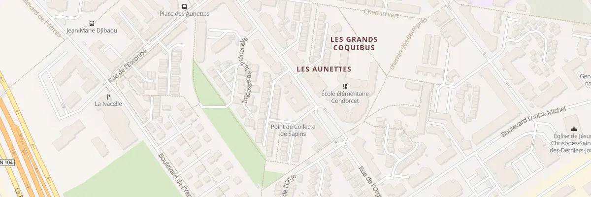 Plan du 30 Rue de l’Orge à Évry-Courcouronnes