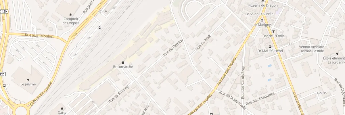 Plan du 9 Rue de Firminy à Aurillac