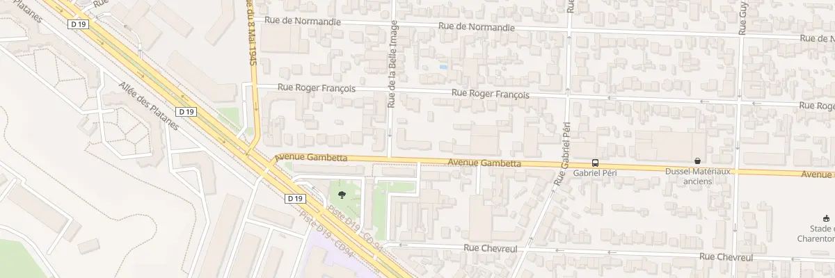 Plan du 7 Av Gambetta à Maisons-Alfort