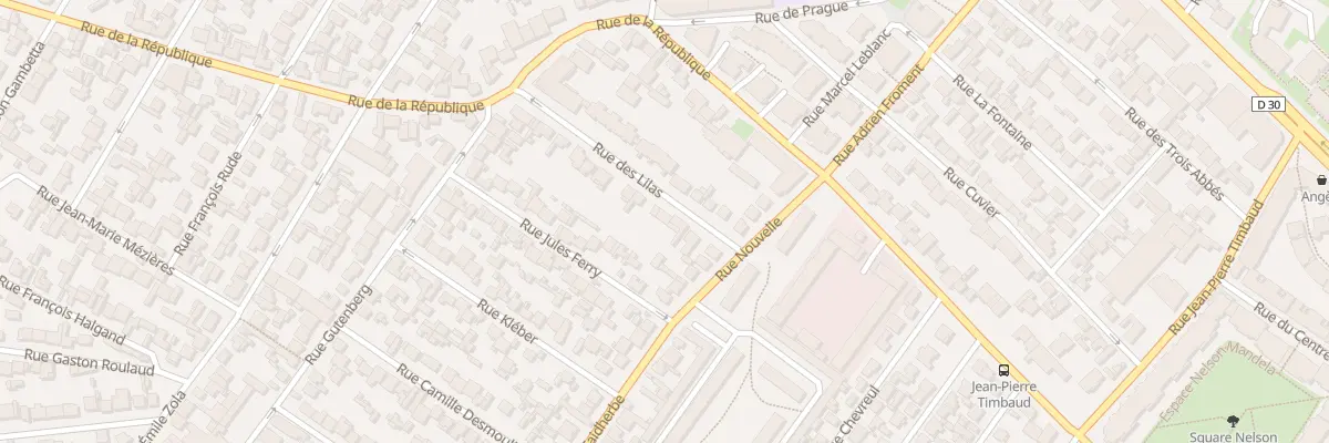 Plan du 28 Rue Des Lilas à Drancy
