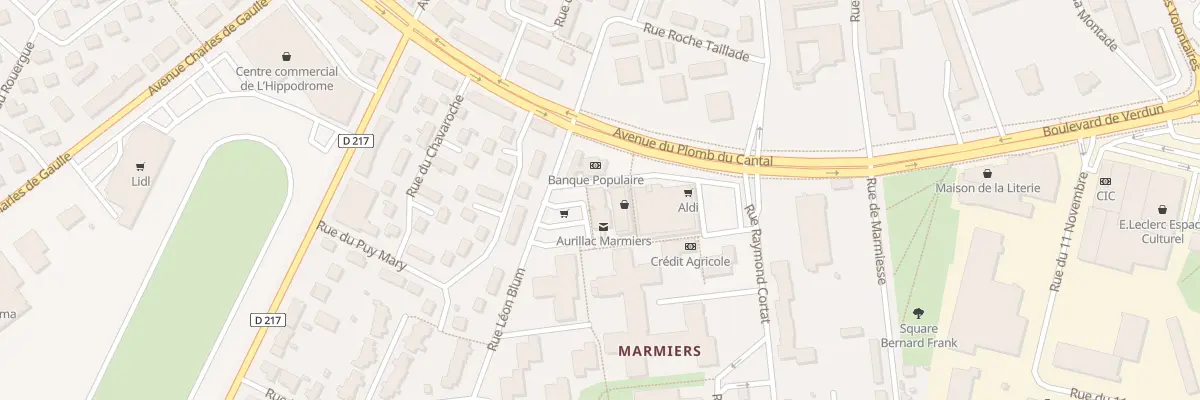 Plan du 98 Rue Léon Blum à Aurillac